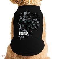 Skull With Flowers Day of the Dead Doggie Tank thumb 0