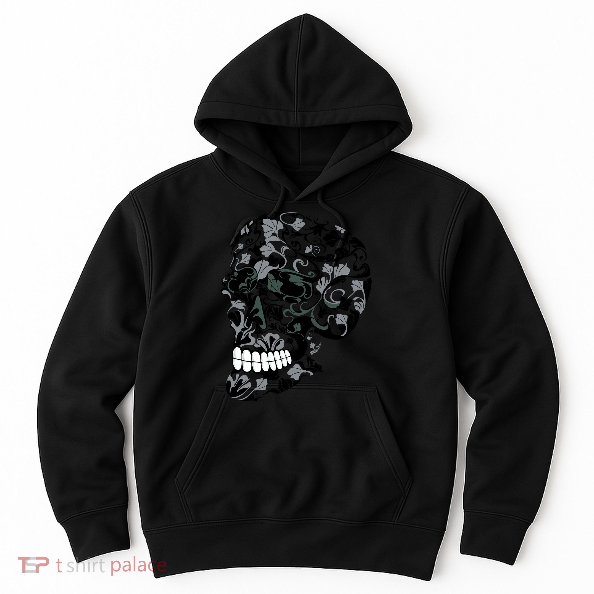 Skull With Flowers Day of the Dead Hoodie
