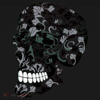 Skull With Flowers Day of the Dead Long Sleeve Shirt thumb 2