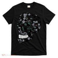 Skull With Flowers Day of the Dead T-Shirt thumb 0