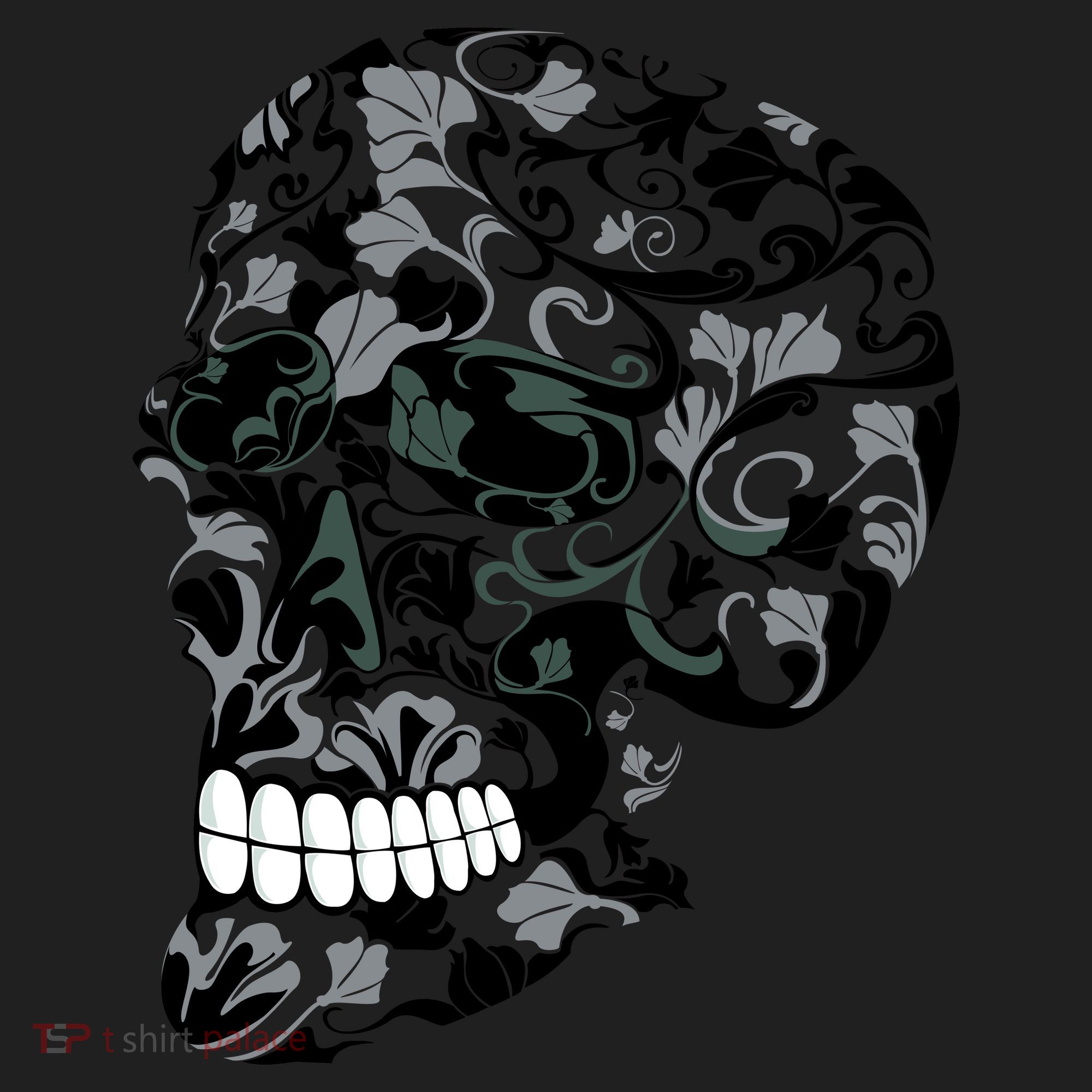 Skull With Flowers Day of the Dead Beanie