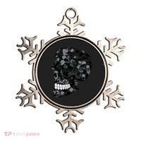 Skull With Flowers Day of the Dead Ornament thumb 0