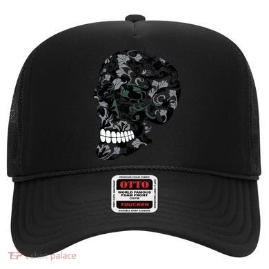 Skull With Flowers Day of the Dead Hat