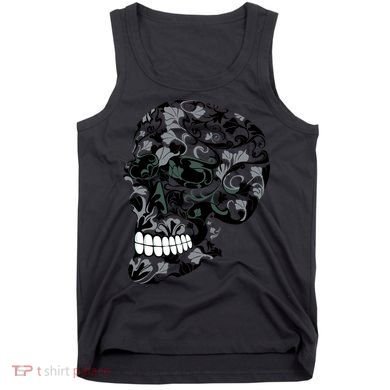 Skull With Flowers Day of the Dead Tank Top