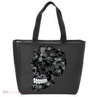 Skull With Flowers Day of the Dead Tote Bag thumb 0