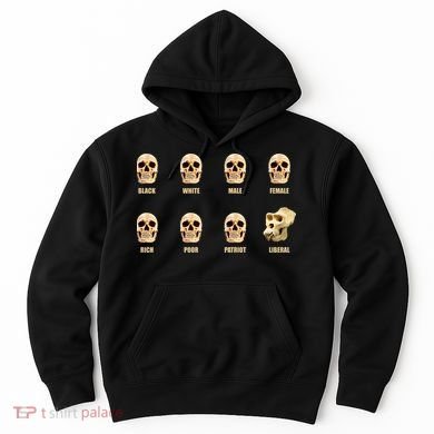 Skulls of Modern America Funny Liberal Monkey Skull Hoodie