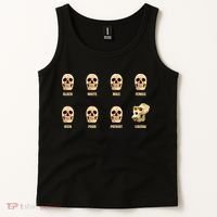 Skulls of Modern America Funny Liberal Monkey Skull Tank Top thumb 2