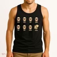 Skulls of Modern America Funny Liberal Monkey Skull Tank Top thumb 3