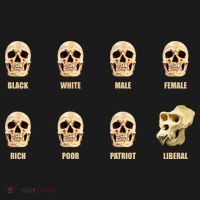 Skulls of Modern America Funny Liberal Monkey Skull Visor thumb 3