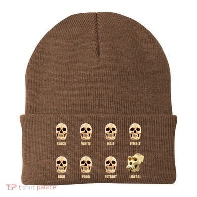 Skulls of Modern America Funny Liberal Monkey Skull Beanie