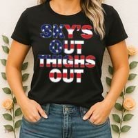 Sky's Out Thighs Out Women's T-Shirt thumb 2