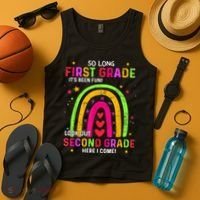 So Long 1st Grade Look Out 2nd Grade Funny Graduation Gifts Tank Top thumb 4