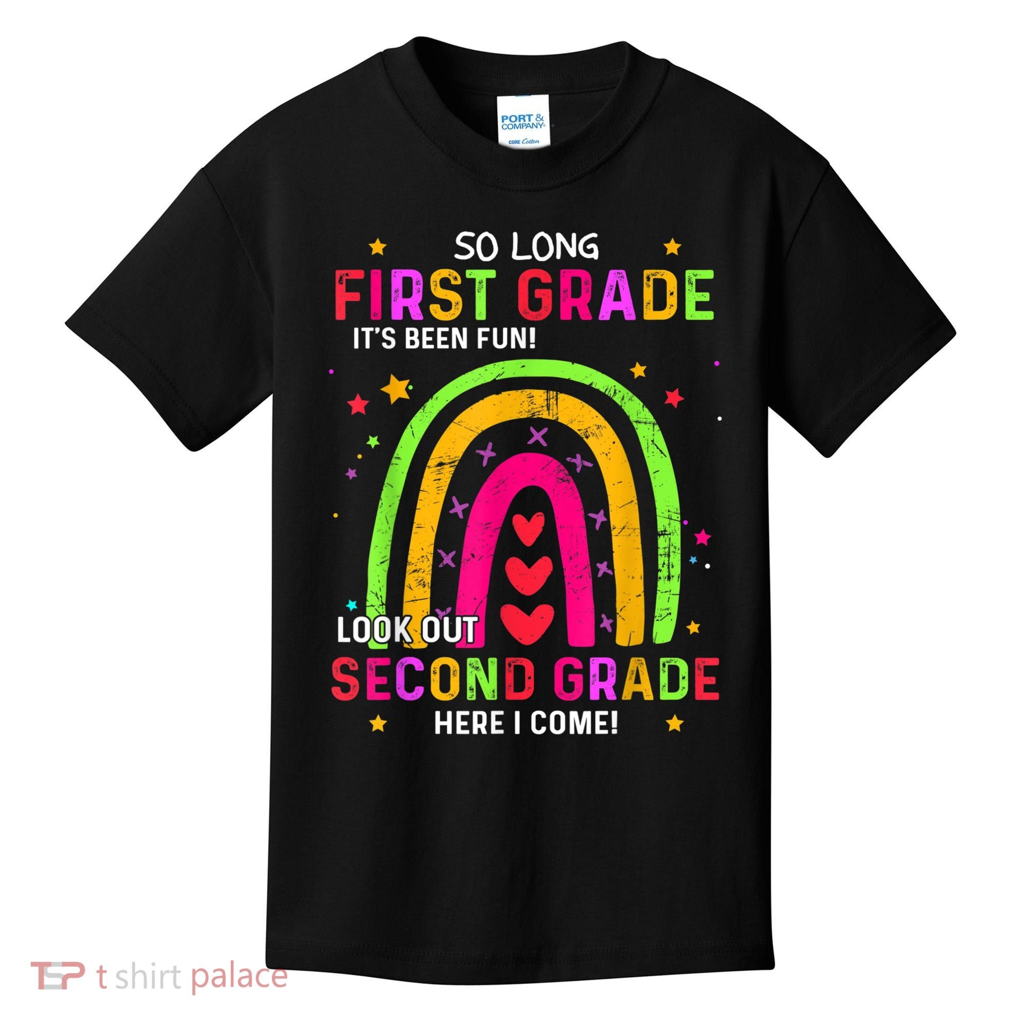 So Long 1st Grade Look Out 2nd Grade Funny Graduation Gifts Kids T-Shirt