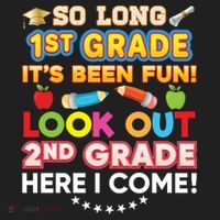 So Long 1st Grade 2nd Here I Come Last Day Look Out It's Fun Cute Gift Beanie thumb 2