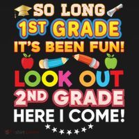 So Long 1st Grade 2nd Here I Come Last Day Look Out It's Fun Cute Gift Women's Hoodie thumb 2