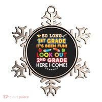 So Long 1st Grade 2nd Here I Come Last Day Look Out It's Fun Cute Gift Ornament thumb 0