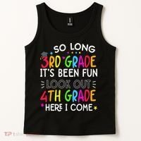 So Long 3rd Grade Graduation 4th Grade Here I Come Last Day Tank Top thumb 2
