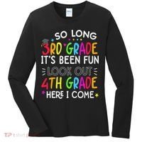 So Long 3rd Grade Graduation 4th Grade Here I Come Last Day Women's Long Sleeve Shirt thumb 0