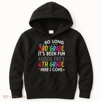 So Long 3rd Grade Graduation 4th Grade Here I Come Last Day Kids Hoodie thumb 0