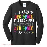 So Long 3rd Grade Graduation 4th Grade Here I Come Last Day Kids Long Sleeve Shirt thumb 0