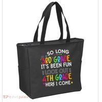 So Long 3rd Grade Graduation 4th Grade Here I Come Last Day Tote Bag thumb 2