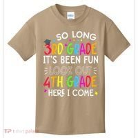 So Long 3rd Grade Graduation 4th Grade Here I Come Last Day Kids T-Shirt thumb 0