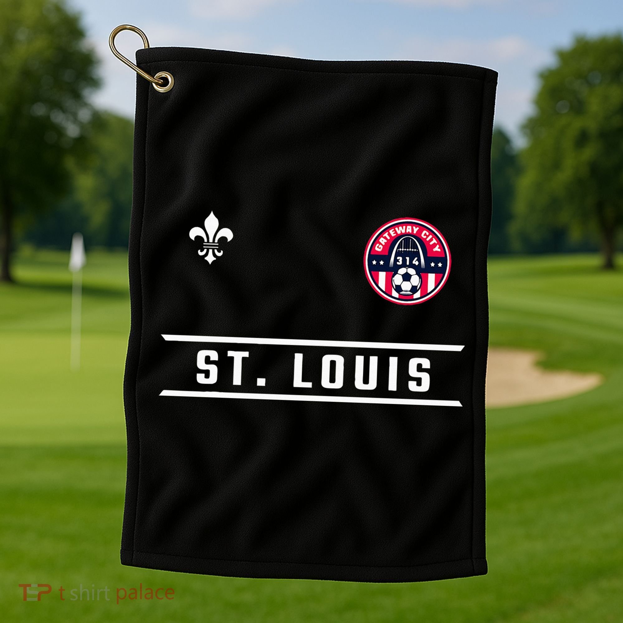 St. Louis 314 Area Code Classic Gateway Golf Towel