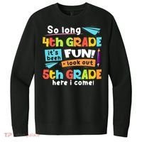 So Long 4th Grade 5th Grade Here I Come Graduation Boy V.I.T. Fleece Crew Sweatshirt thumb 0