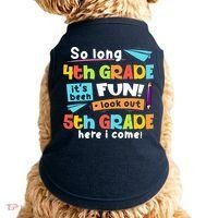 So Long 4th Grade 5th Grade Here I Come Graduation Boy Doggie Tank thumb 0