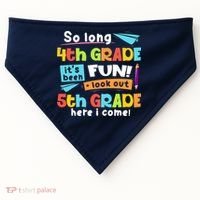 So Long 4th Grade 5th Grade Here I Come Graduation Boy USA-Made Doggie Bandana thumb 0