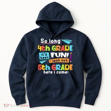 So Long 4th Grade 5th Grade Here I Come Graduation Boy Hoodie