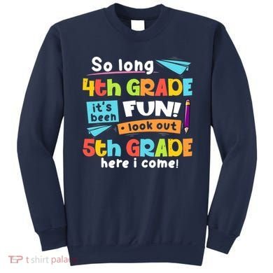 So Long 4th Grade 5th Grade Here I Come Graduation Boy Sweatshirt