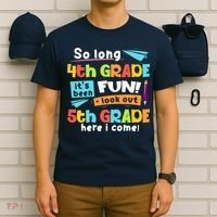So Long 4th Grade 5th Grade Here I Come Graduation Boy T-Shirt thumb 6