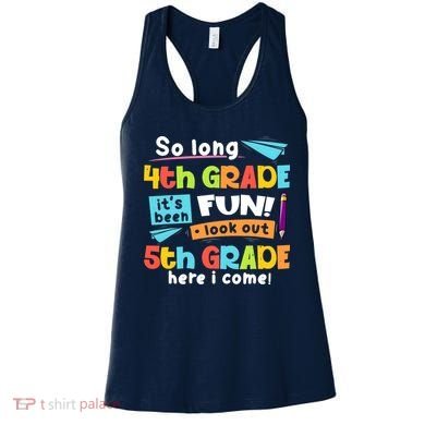 So Long 4th Grade 5th Grade Here I Come Graduation Boy Women's Tank Top