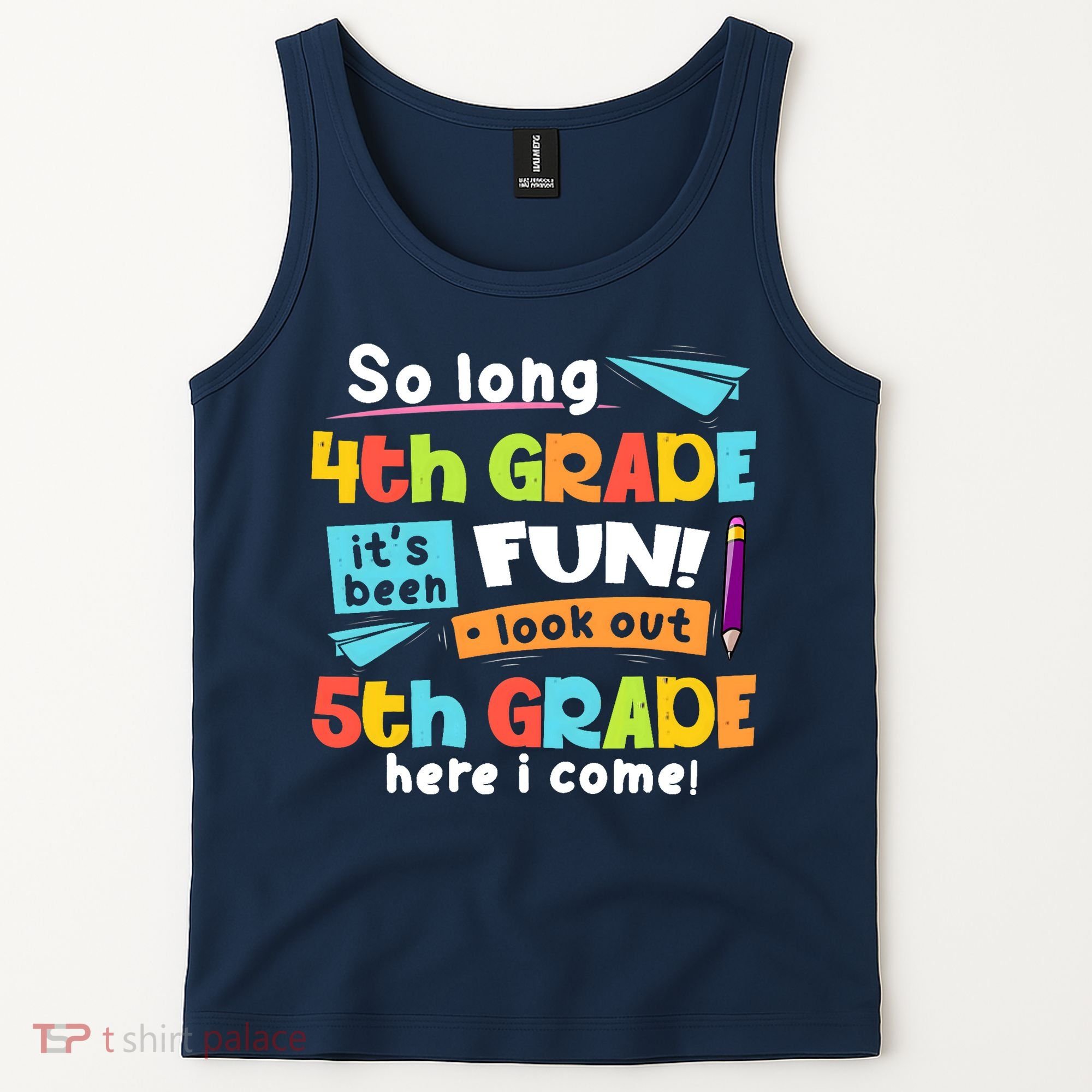 So Long 4th Grade 5th Grade Here I Come Graduation Boy Tank Top