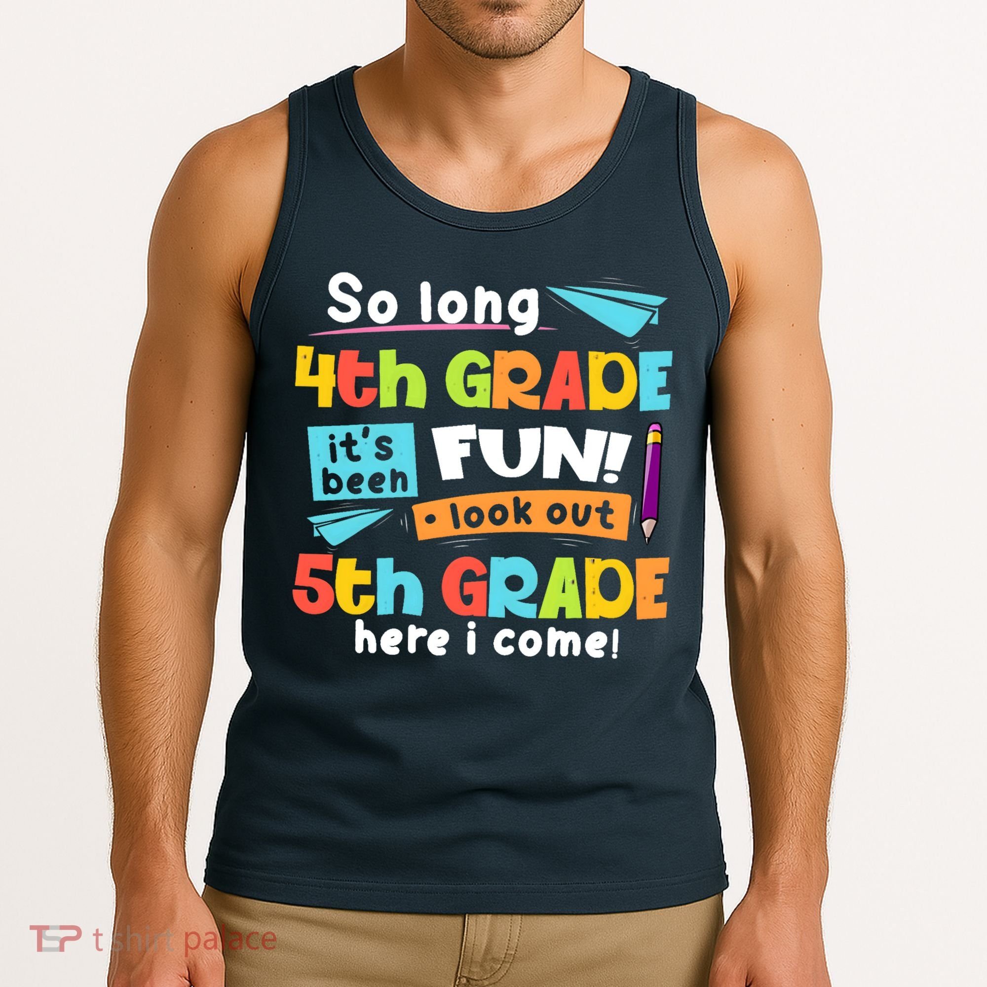 So Long 4th Grade 5th Grade Here I Come Graduation Boy Tank Top