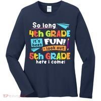 So Long 4th Grade 5th Grade Here I Come Graduation Boy Women's Long Sleeve Shirt thumb 0
