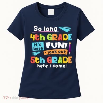 So Long 4th Grade 5th Grade Here I Come Graduation Boy Women's T-Shirt