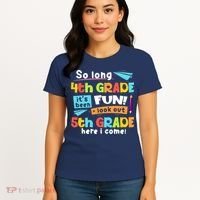 So Long 4th Grade 5th Grade Here I Come Graduation Boy Women's T-Shirt thumb 4
