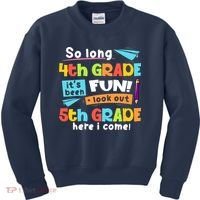 So Long 4th Grade 5th Grade Here I Come Graduation Boy Kids Sweatshirt thumb 0
