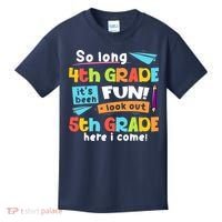 So Long 4th Grade 5th Grade Here I Come Graduation Boy Kids T-Shirt thumb 0
