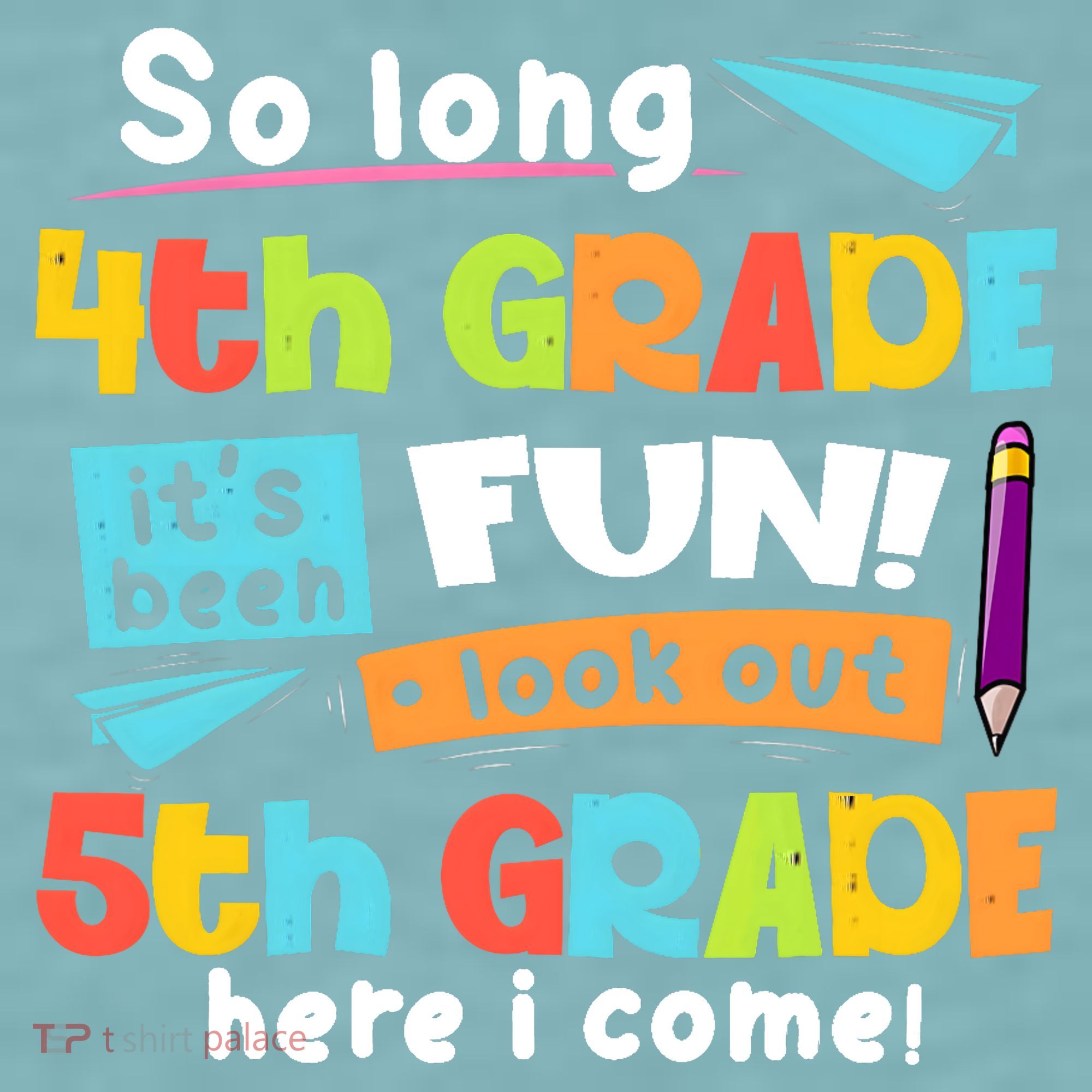 So Long 4th Grade 5th Grade Here I Come Graduation Boy Sueded Cloud Jersey T-Shirt