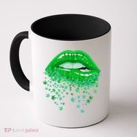 Sexy Lips 420 Cannabis Marijuana Weed Pot Leaf Lover Gift Coffee Mug thumb 0