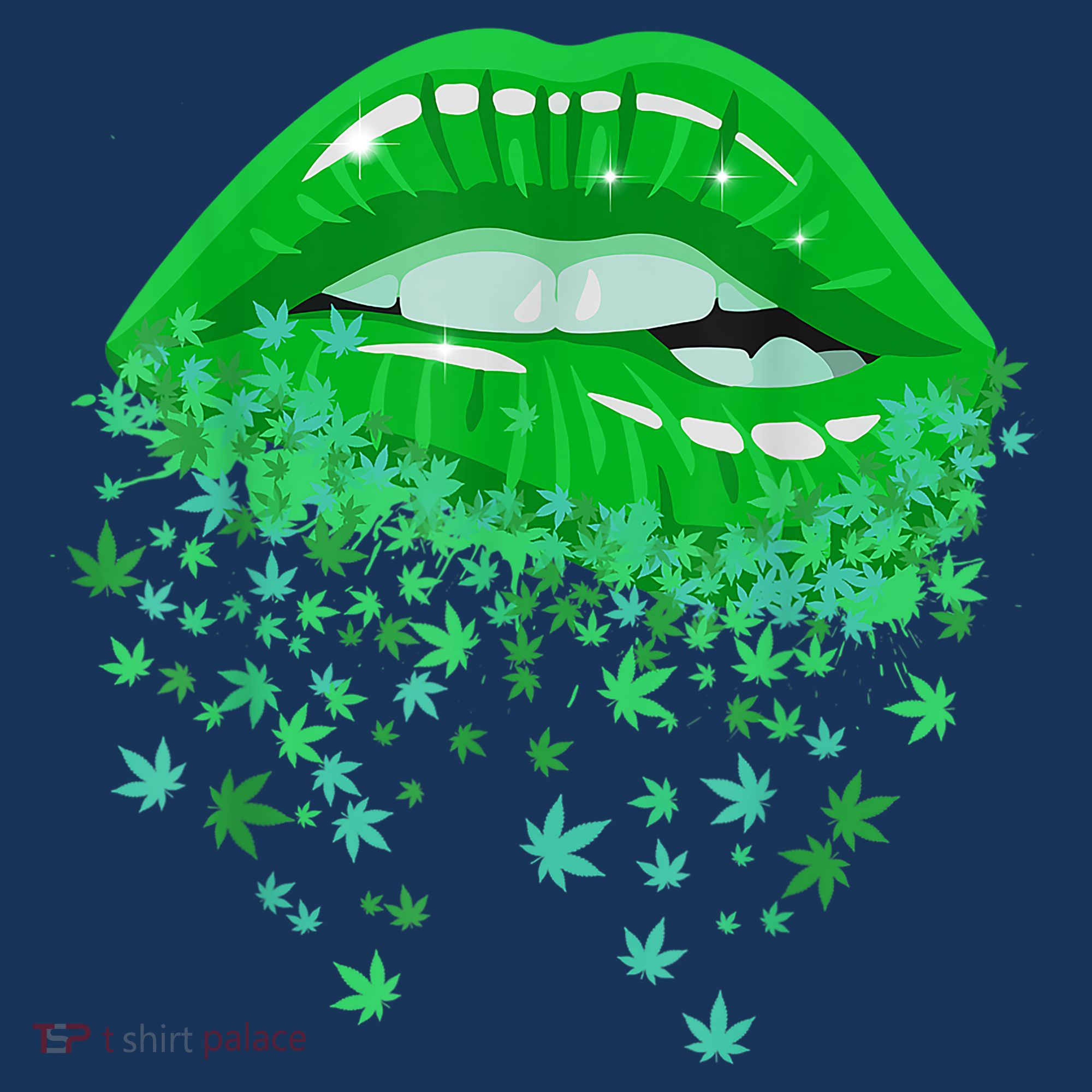Sexy Lips 420 Cannabis Marijuana Weed Pot Leaf Lover Gift Women's Hoodie