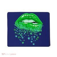Sexy Lips 420 Cannabis Marijuana Weed Pot Leaf Lover Gift Mousepad thumb 0