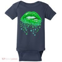 Sexy Lips 420 Cannabis Marijuana Weed Pot Leaf Lover Gift Baby Bodysuit thumb 0