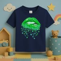 Sexy Lips 420 Cannabis Marijuana Weed Pot Leaf Lover Gift Toddler T-Shirt thumb 3