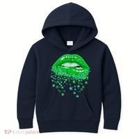 Sexy Lips 420 Cannabis Marijuana Weed Pot Leaf Lover Gift Kids Hoodie thumb 0