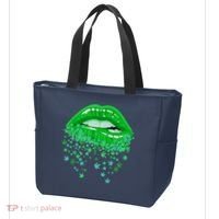 Sexy Lips 420 Cannabis Marijuana Weed Pot Leaf Lover Gift Tote Bag thumb 3