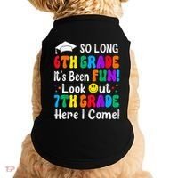 So Long 6th Grade 7th Grade Here I Come Back To School Kid Doggie Tank thumb 0